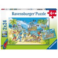 Ravensburger puzzel Avontureneiland 2x24 stukjes - thumbnail