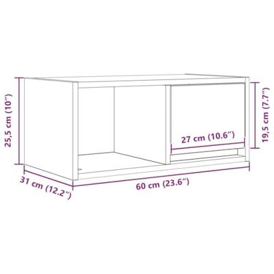 Tv-meubelen 2 st 60x31x25,5 cm bewerkt hout wit Tv-meubelen 2 st 60x31x25,5 cm bewerkt hout wit