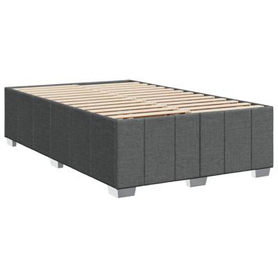Boxspring met matras stof donkergrijs 120x200 cm - thumbnail