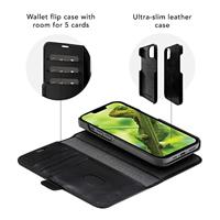 dbramante1928 Lynge - Flip cover voor mobiele telefoon - leer met grove nerf - zwart - voor Apple iPhone 11 Pro - thumbnail