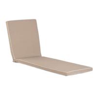 Ligstoelkussen Home ESPRIT Wit Beige Tuin 190 x 60 x 5 cm - thumbnail