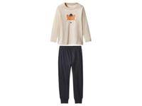 lupilu Kinderpyjama (Beige/donkerblauw, 98/104) - thumbnail