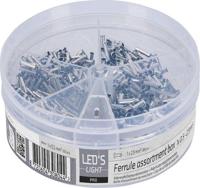 Aderhulzen assortiment set - 5 maten van 0.5mm² tot 2.5mm² - 1100 stuks - thumbnail