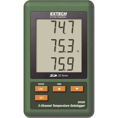 Extech SD200 SD200 Temperatuur datalogger Te meten grootheid Temperatuur -100 tot 1300 °C Extech SD200 SD200 Temperatuur datalogger Te meten grootheid Temperatuur -100 tot 1300 °C