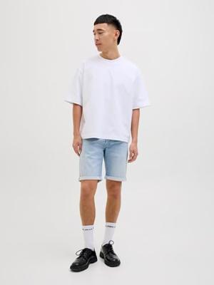 Jack & Jones Jjirick Jjicon I.k. Shorts Ge 118 Sn Korte Broeken Blue Denim