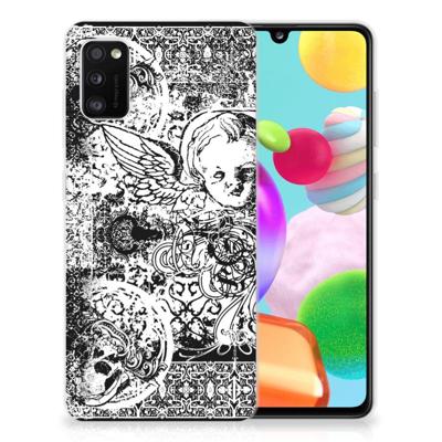 Silicone Back Case Samsung Galaxy A41 Skulls Angel