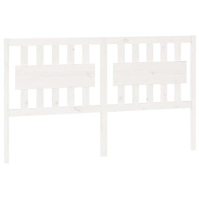 Hoofdbord 155,5x4x100 cm massief grenenhout wit Hoofdbord 155,5x4x100 cm massief grenenhout wit