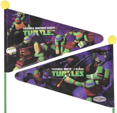 BIKE FASHION veiligheidsvlag safety flag ninja turtles
