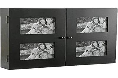 Sleutelkastje Versa Zwart Hout (8,5 x 33 x 46 cm)
