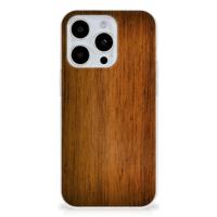 iPhone 15 Pro Max | Bumper Hoesje | Donker Hout - thumbnail