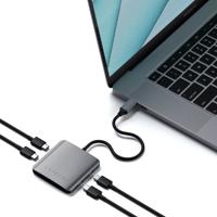 Satechi ST-UC4PHM USB-combi-hub 4 poorten Space grijs - thumbnail