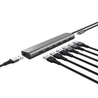 USB-HUB Trust 24967 HALYX 7C Grijs - thumbnail