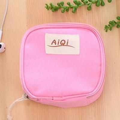 AIQI multi-functionele natte herbruikbare tas menstruele pad sanitaire pads make-up tassen make-up tool organisator tas (Rose rood)