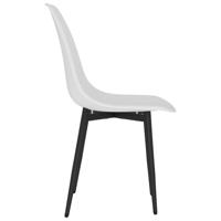 Eetkamerstoelen 4 st PP wit - thumbnail