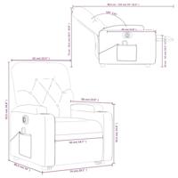 Sta-op-massagestoel elektrisch verstelbaar stof bruin - thumbnail