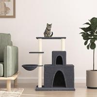 VidaXL Kattenmeubel met sisal krabpalen 83 cm donkergrijs - thumbnail
