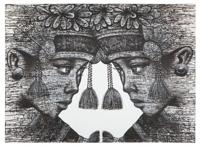 MUST Living Wandpaneel 'Balinese Twins' 110 x 150cm - thumbnail
