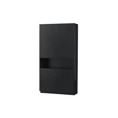 WOOOD Opbergkast 'Finca' Mat zwart, 210 x 110cm