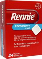 Rennie Pepermunt kauwtabletten bij brandend maagzuur - thumbnail