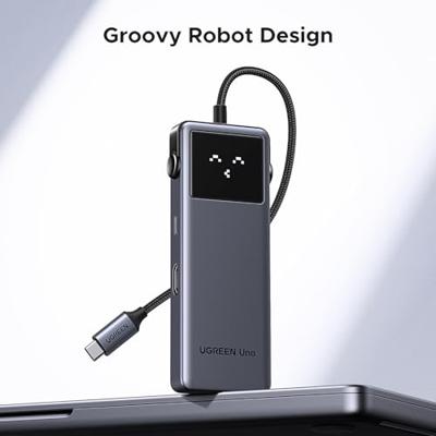 UGREEN CM888 6-in-1 USB-C dockingstation USB-C Power Delivery, Geïntegreerd display