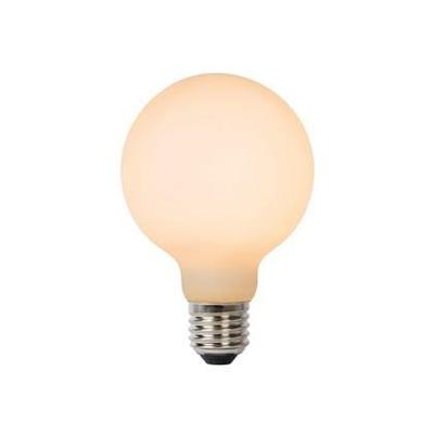 Lucide G80 - Filament lamp - Ø 8 cm - LED 3 StepDim - E27 - 1x8W 2700K - Opaal Lucide G80 - Filament lamp - Ø 8 cm - LED 3 StepDim - E27 - 1x8W 2700K - Opaal