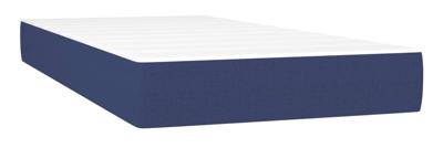 Boxspring met matras stof blauw 100x200 cm - thumbnail