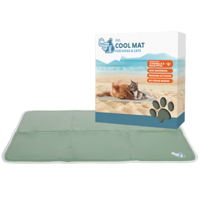 Coolpets Gel Cooling Mat Olijfgroen XL