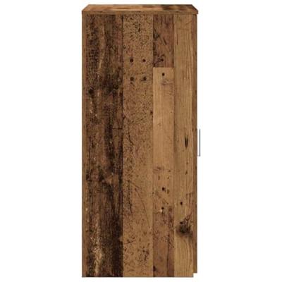 Opbergkast 50x45x103,5 cm bewerkt hout oud houtkleurig