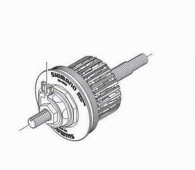 Shimano binnenwerk Nexus DH 2N35 140 mm zwart Shimano binnenwerk Nexus DH 2N35 140 mm zwart