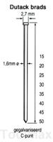 Dutack 1.6mm brads | 20mm | 2500 stuks - 5138030 - thumbnail