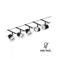 Paulmann WireDC Set Cone Kabelbasissysteem GU5.3 Zwart (mat), Chroom - thumbnail