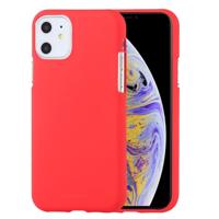 MERCURY GOOSPERY SOFE gevoel TPU schokbestendig en kras Case voor iPhone 11 (rood) - thumbnail