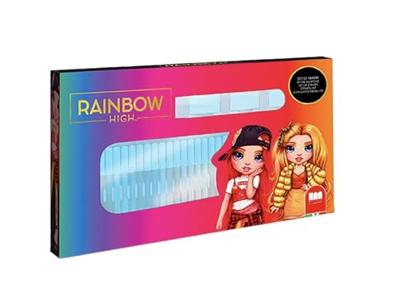 Multiprint Rainbow high kleurset met stempels, 41dlg.