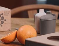 Dantoy anti-knoei drinkbekers beige/mokka, 2dlg. - thumbnail