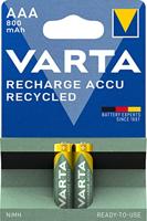 Varta RECH.AC.RECYC.AAA800mAh BLI2 Oplaadbare AAA batterij (potlood) NiMH 800 mAh 1.2 V 2 stuk(s) - thumbnail