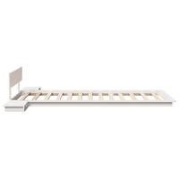 Bedframe Wit 100 x 200 cm Hout - thumbnail