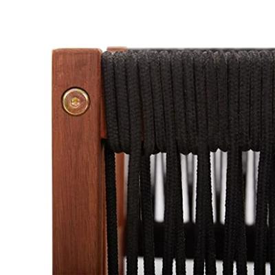 Tuinstoel met kussen massief acaciahout