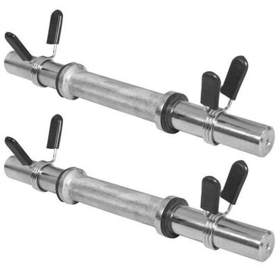 Set dumbellstangen 35 cm - Veersluiting 30 mm Set dumbellstangen 35 cm - Veersluiting 30 mm