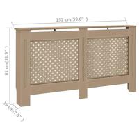 Radiatorombouw 152x19x81 cm MDF - thumbnail
