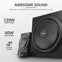 Trust Yuri 2.1-luidsprekerset met subwoofer PC speaker Zwart - thumbnail