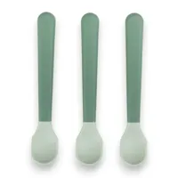 Done By Deer Easy Grip Lepels Groen 3 Stuks - thumbnail