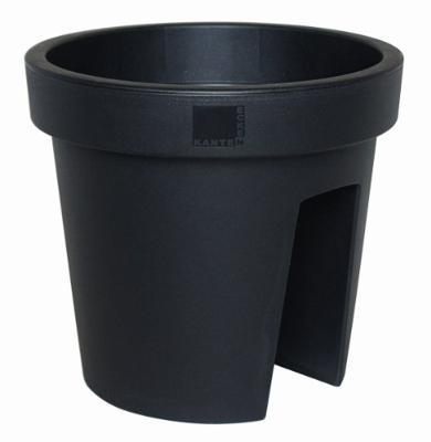 Balkonbak rond set ø28 cm E&K - antraciet Balkonbak rond set ø28 cm E&K - antraciet