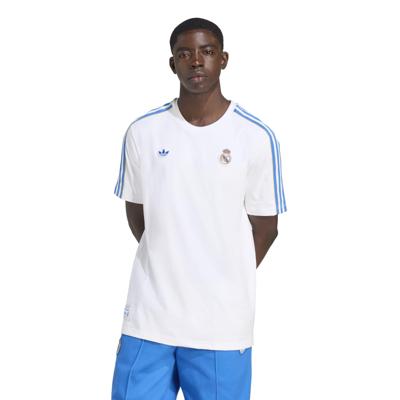 adidas Real Madrid Terrace Icons T-Shirt Wit Blauw