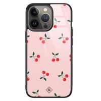iPhone 13 Pro glazen hardcase - Kersjes - thumbnail