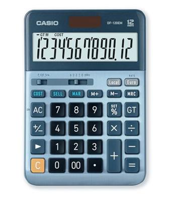 Casio Bureaurekenmachine DF-120EM - thumbnail