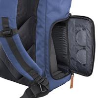Mantona Luis Retro fotorugzak (met echt lederen applicaties, incl. regenhoes, flexibele indeling en laptopvak, geschikt voor 1x DSLR-camera, 3x lenzen en diverse fotoaccessoires) blauw - thumbnail