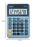 Casio MS-88EM Bureaurekenmachine Blauw Aantal displayposities: 8 werkt op zonne-energie (l x b) 101 mm x 149 mm - thumbnail
