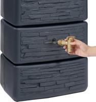 Garantia Wandtank SLIM 300 ltr Stone antraciet - thumbnail