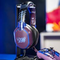 Lexip X TSUME Naruto Shippuden Headset 3 Over Ear headset Kabel, Bluetooth Stereo Zwart, Lila, Blauw Headset, Volumeregeling, Microfoon uitschakelbaar (mute) - thumbnail