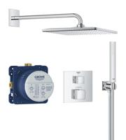 GROHE Precision Cube Perfect shower set met Vitalio Rain Mono 310 Cube Chroom - thumbnail